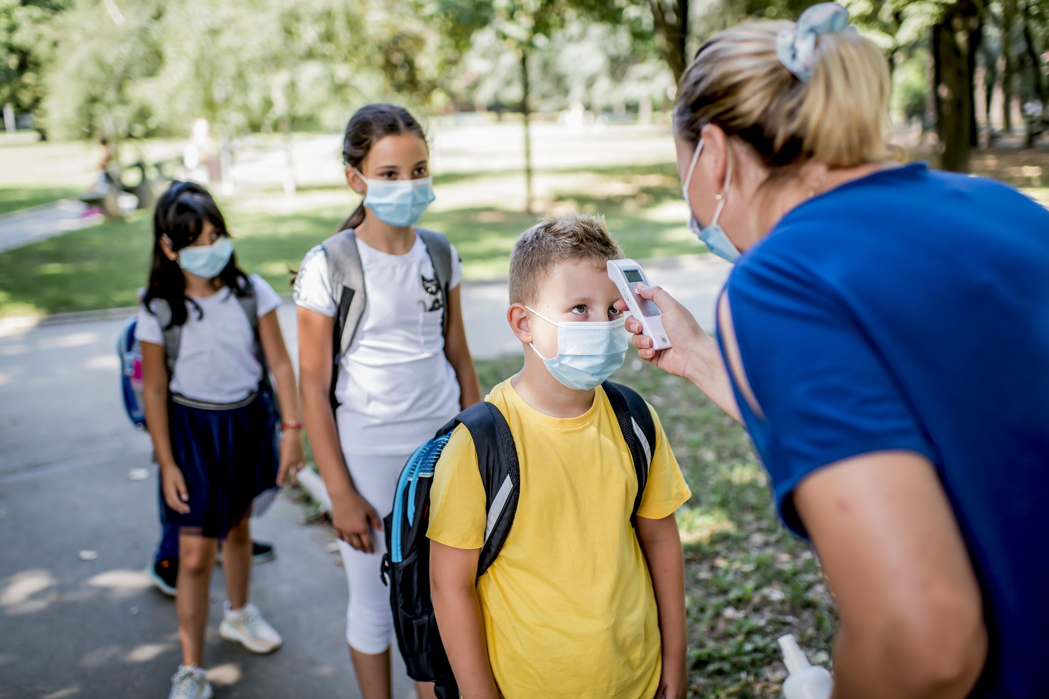No es pot accedir al centre educatiu en cas de tenir una temperatura superior als 37,5° FOTO: Cedida
