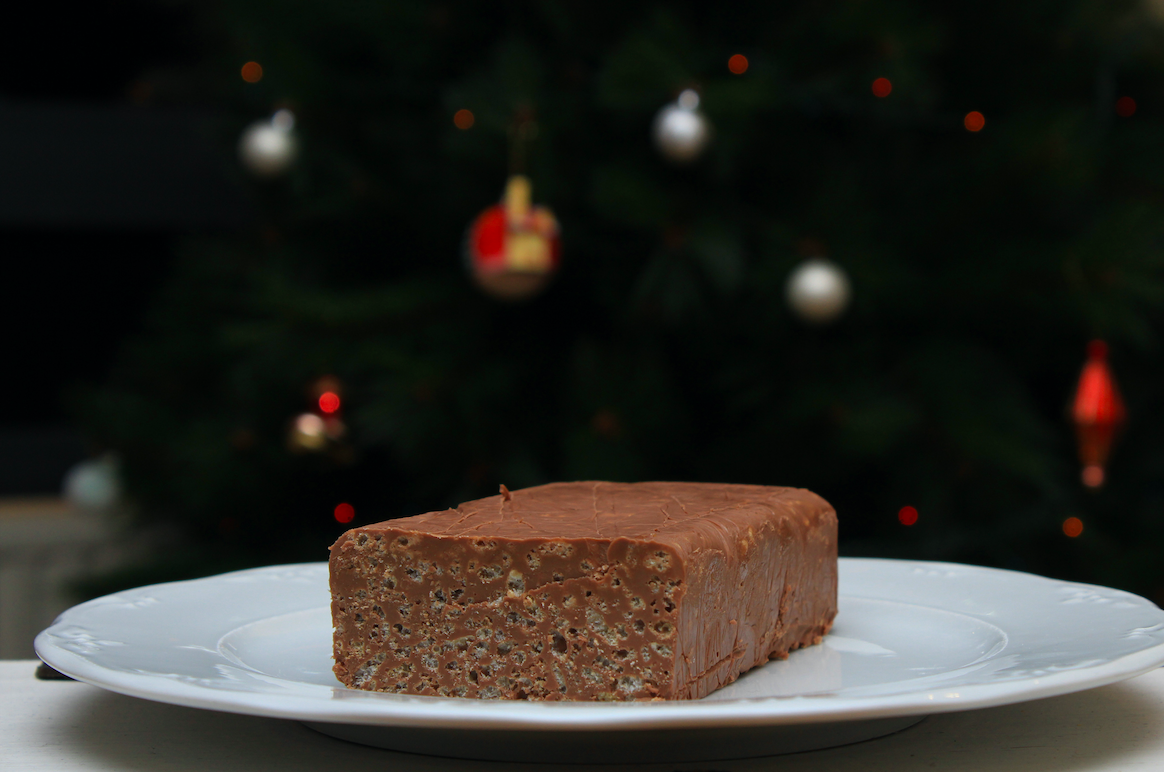 Torró de xocolata amb arròs inflat FOTO: Cedida