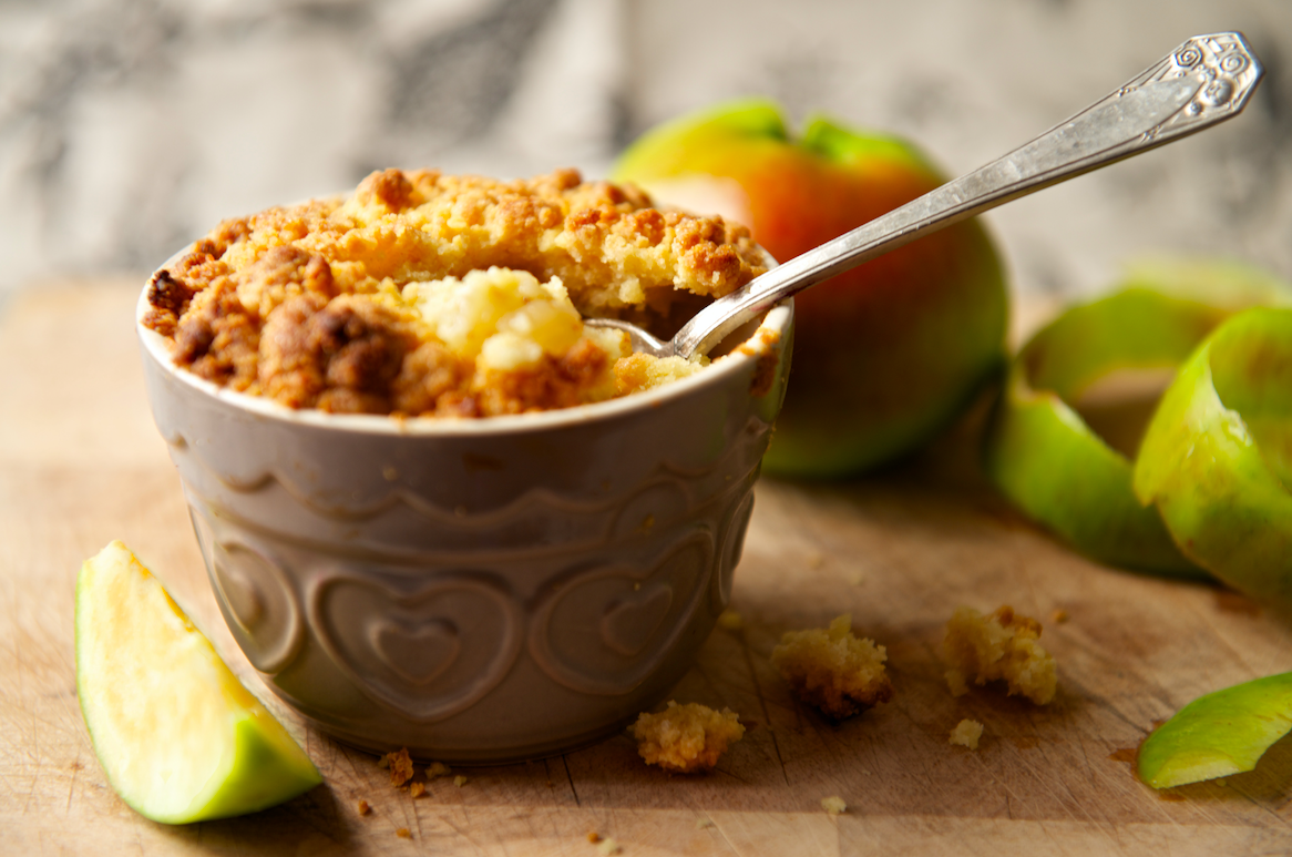El clàssic crumble de poma FOTO: Cedida