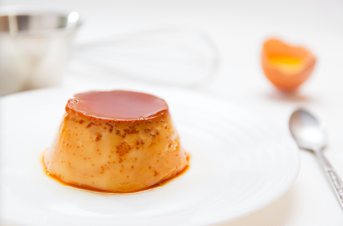 Un flan de huevo JODO: Cedida